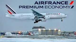 Air France Premium Economy B777 + Business Lounge  Paris to Montreal  [FULL FLIGHT REPORT]