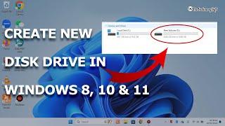 How to Create New Disk Space in Windows 8, 10, 11