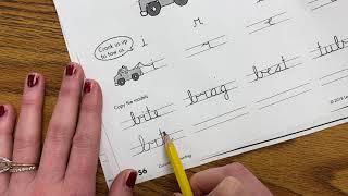 Cursive-Tricky Connections “b” and “v”