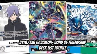 BT16/EX6 Updated Gabumon - Bond of Frienship Deck Profile