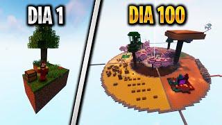 SOBREVIVI 100 DIAS DE SKYBLOCK en HARDCORE MINECRAFT