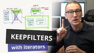 When to use KEEPFILTERS over iterators