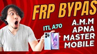 Frp Bypass Itel A70__Without PC All Itel Android 13 Google Account