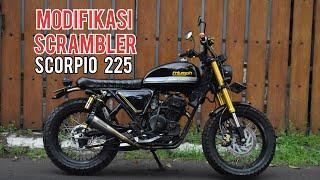 Custom Scrambler  scorpio - modif yamaha scorpio 225 cc #tracker #scrambler #yamaha