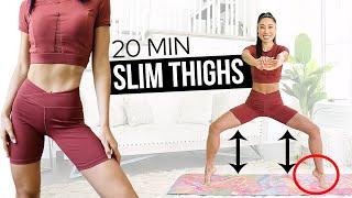 20 Minute Quick THIGH & LEG workout! Isolated for thigh sculpting, slimming & toning! (No weights)