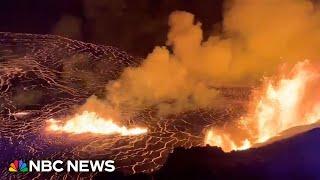 Hawaii's Kilauea volcano erupts, spewing lava and billowing smoke