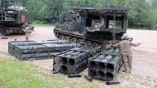 Loading the M270 MLRS