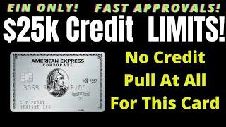 TOP 5 BUSINESS CREDIT CARDS USING EIN NUMBER ONLY: AMEX CREDIT CARDS NO CREDIT OR BAD CREDIT