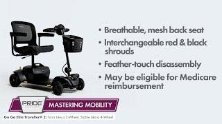 Mastering Mobility | Pride Mobility® | Go Go Elite Traveller® 2 4-Wheel Scooter