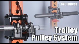 SYL Fitness Power Rack Trolley Pulley System