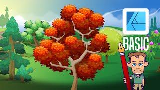 Affinity Designer Tutorial - Creating Trees simply and easily