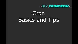 Cron Basics and Tips