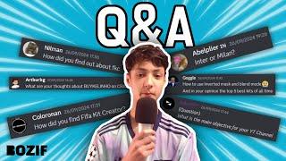 Q&A With Bozif! | Answering YOUR Questions on my New Extra Channel!