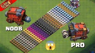 Level 1 vs Level 4 Wall Wrecker | Clashflict | Clash of Clans