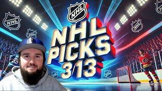  NHL Picks Today - Best Expert Predictions for 3/13/25 ! 