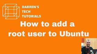 How to add a root user to Ubuntu