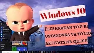 Windows 10 ustanovka qilish // Как установить виндовс 10 / 2020 году