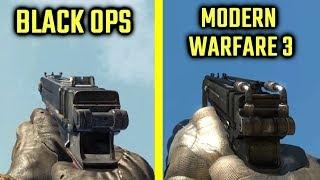 COD Black Ops vs COD Modern Warfare 3 - Weapon Comparison