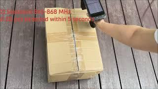 UHF RFID Handheld Reader Performance Demonstration - AZ-C72