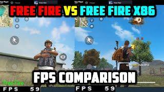 Free Fire Vs Free Fire X86 - FPS Comparison | Which is Best??