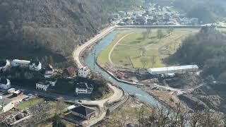 08.02.25: Altenahr/Altenburg, alte Bergstation der Seilbahn, Update Ahr Flutkatastrophe