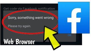 How To Fix Facebook Website Sorry, something went wrong Please try again. Error Chrome Web Browser