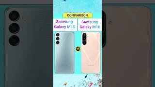 Samsung Galaxy M15 5G vs Samsung Galaxy M16 5G