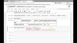 [9] DataFrames III - Rename Index Labels or Columns in a DataFrame