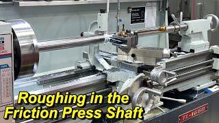 70 Ton Friction Press Shaft Part 1 : Rough Turning