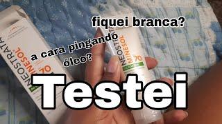 testei o protetor solar neostrata minesol fator 70 na minha pele negra 