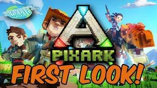 PIXARK - Brand new - Minecraft and Ark had a baby! First Look!