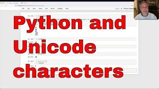 Python and Unicode characters