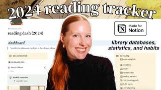 The ULTIMATE 2024 Reading Tracker  notion walkthrough + tutorial