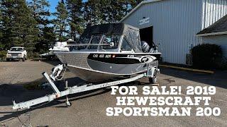 (SOLD) 2019 Hewscraft Sportsman 200 w/ Yamaha 115 & Minn Kota Ulterra