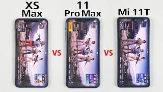 iPhone XS Max vs iPhone 11 Pro Max vs Mi 11T PUBG TEST in 2022 - Which is Best For PUBG in 2022?