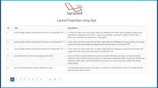 Pagination in Laravel using Ajax