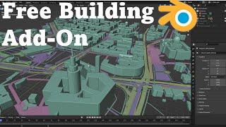 Blosm for Blender: Google 3D cities, OpenStreetMap, Terrain Add-On