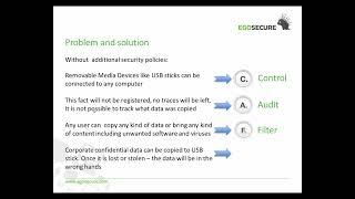 Data Protection with EgoSecure - Cafe principle explanation