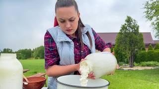 Cooking Ukrainian Borscht in the Village! Delicious and very Healthy Recipe