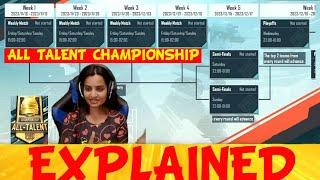 All talent championship pubg mobile explained #pubgmobile