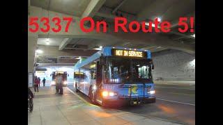 NeoplanDude | MCT Ride On 2009 Gillig Advantage HEV #5337 On Route 5, To Silver Spring!