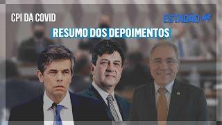 CPI da Covid: veja os principais destaques dos depoimentos de Mandetta, Teich e Queiroga