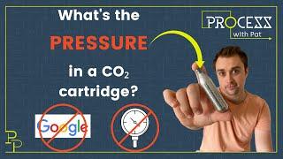 What's the pressure in a CO₂ cartridge?