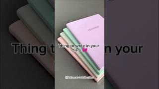 Things to write in your diary #aesthetic #advice #viral #notebook #tips #shorts