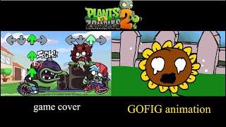 PVZ Sunflower died | VS CHOMPER | PLANTS VS ZOMBIES x FNF ANIMATION