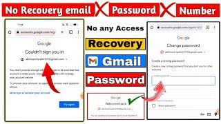 how to recover gmail password without recovery email and phone number