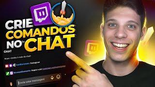 Como CRIAR e CONFIGURAR Comandos Personalizados no CHAT da Twitch (Streamelements 2023)