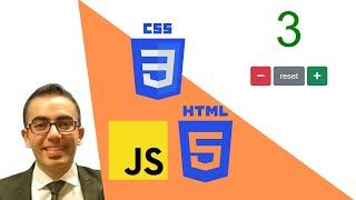 JavaScript Project - Counter project using HTML, CSS and JS