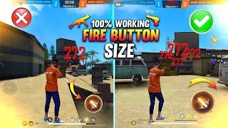 Auto Headshot Fire Button Size 100% Working  || Best Fire Button Size Free Fire || After Update