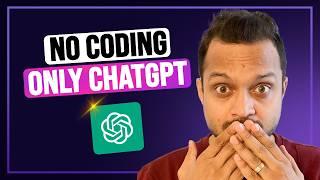 Build Chrome extension in 3 hours : No Coding only ChatGPT